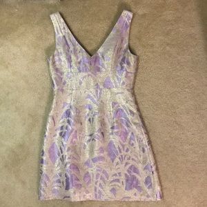 Kate Spade Lilac and Silver Party Dress